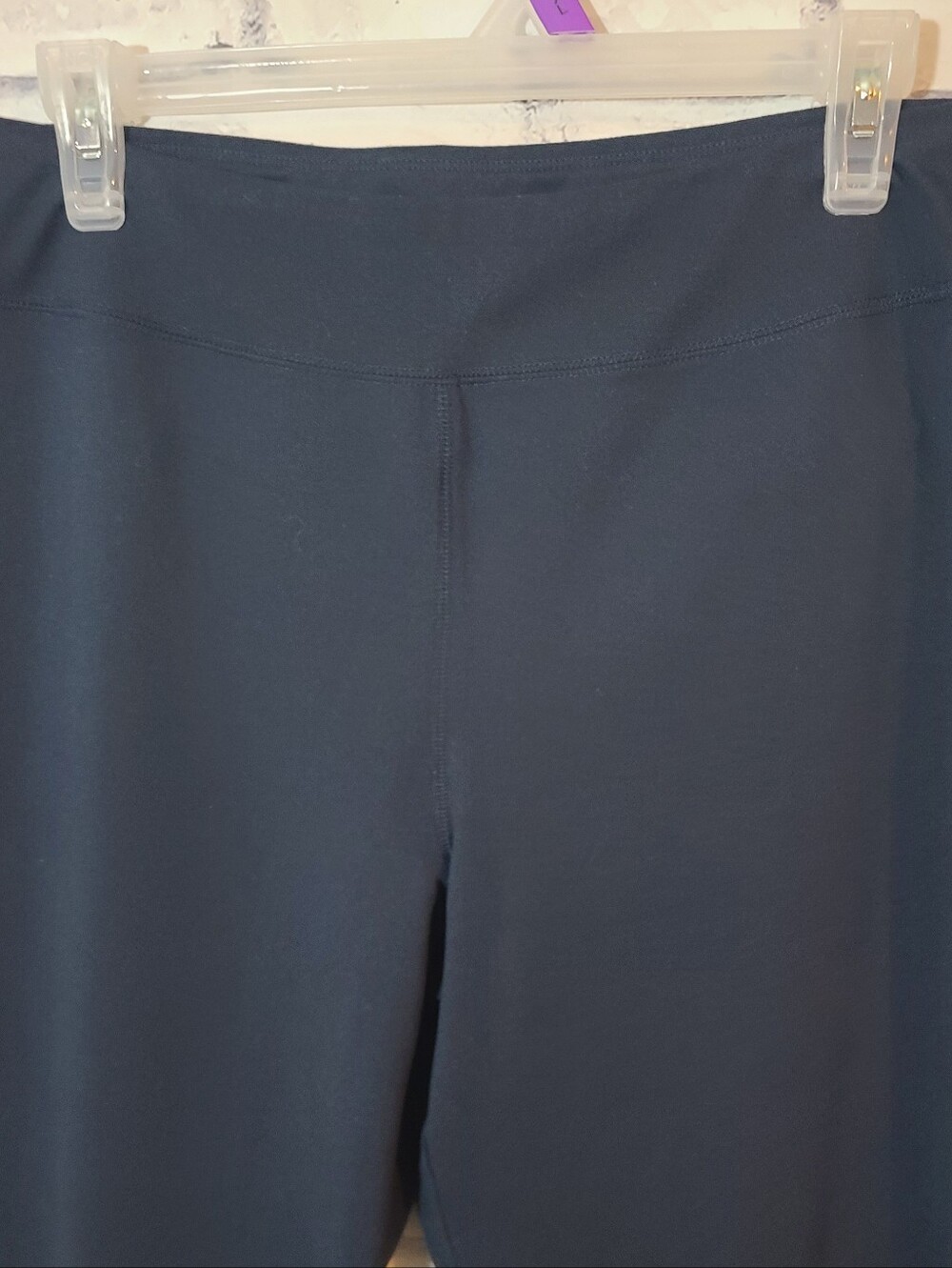 Lands' End Sport Women's Navy Pull-On Athleisure straight leg pants M - Picture 4 of 7